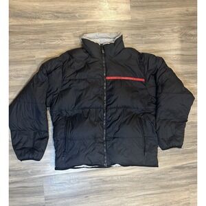 Vintage Nautica Competition Duck Down Jacket Black Ski Snowboard Outdoor Men's L